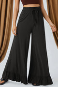 Wide Leg Pull On Pants
