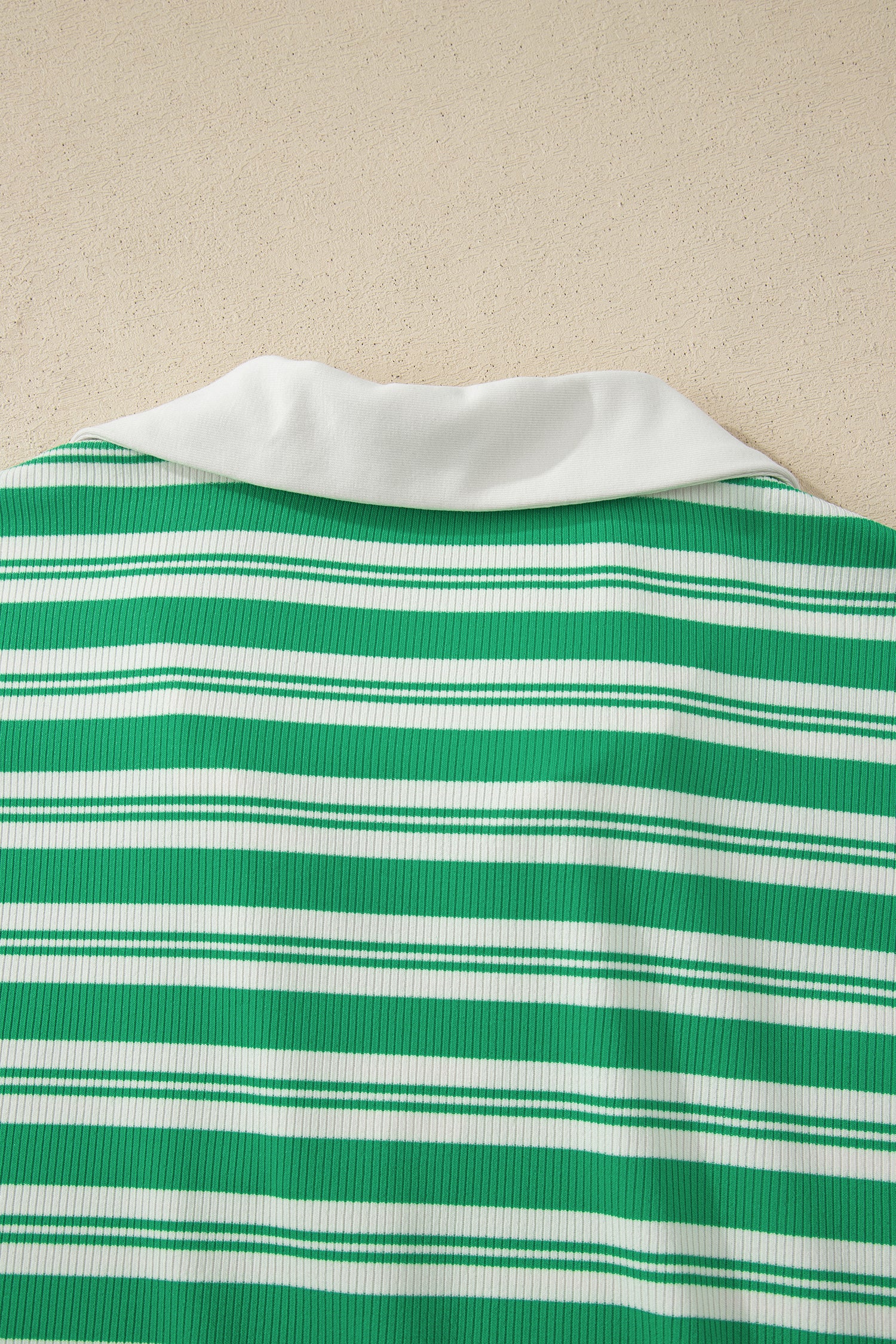 Green Stripe Midi Dress with Pockets