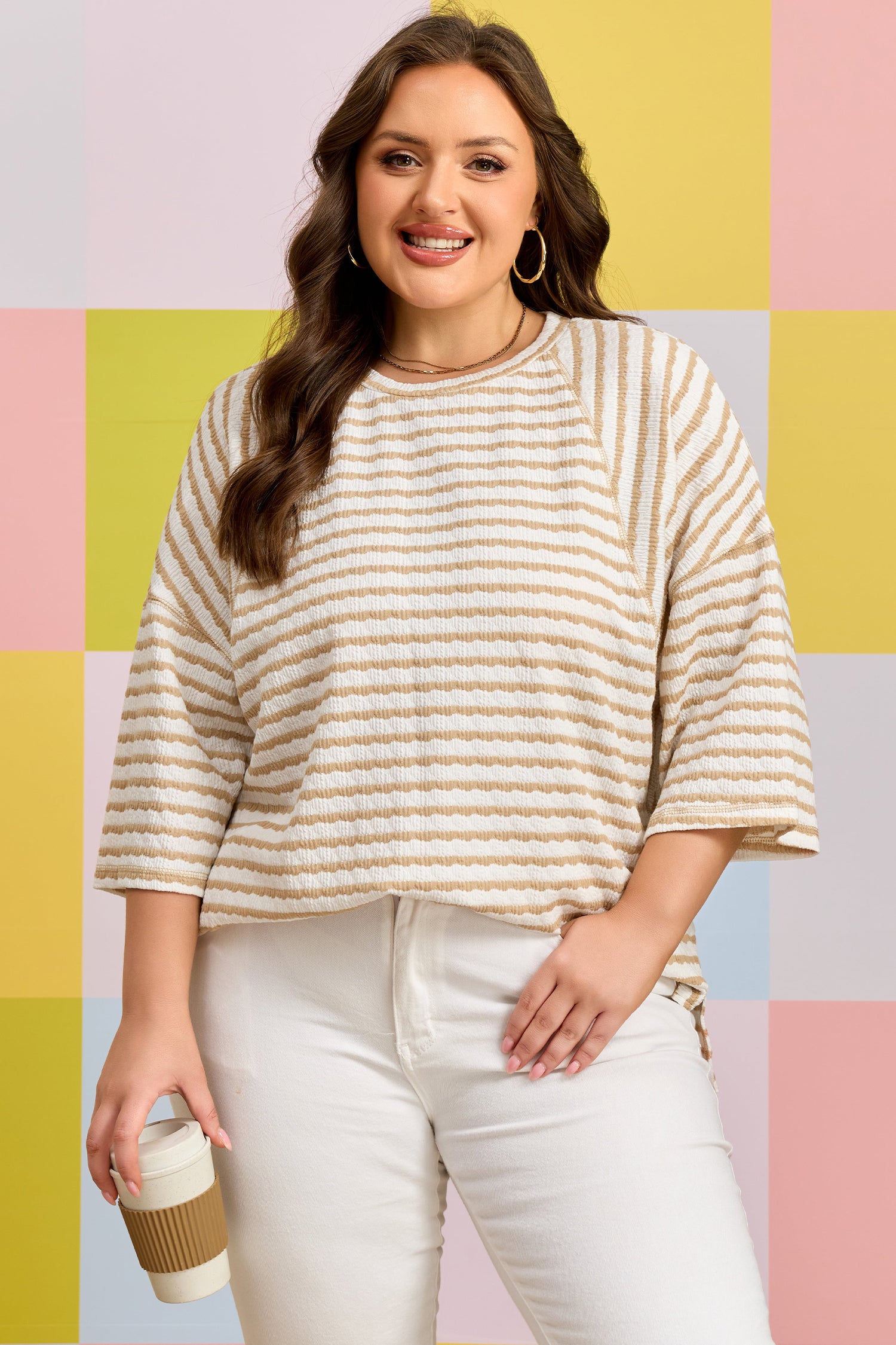 Soft Sands Stripe Top