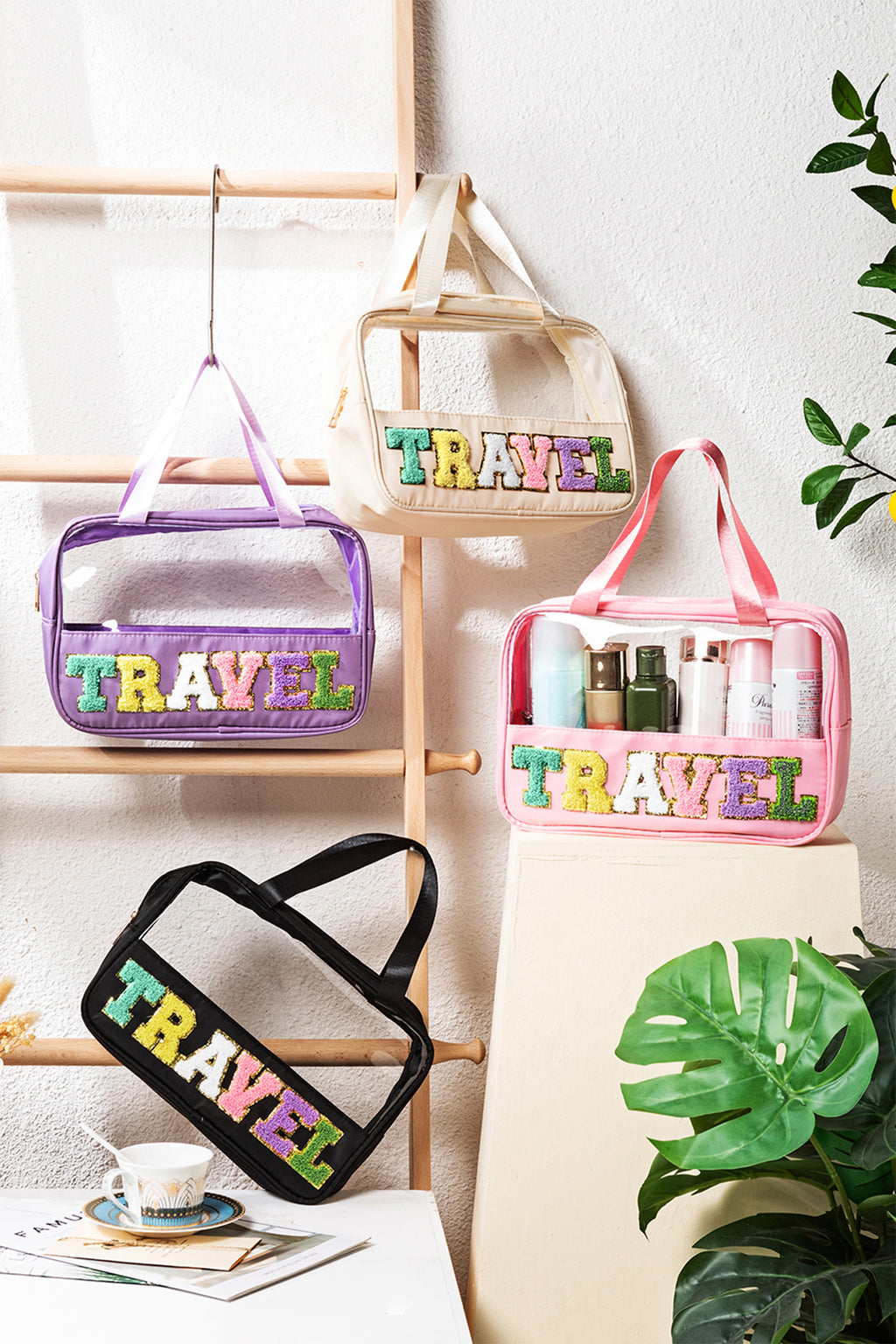 Purple TRAVEL Makeup Bag