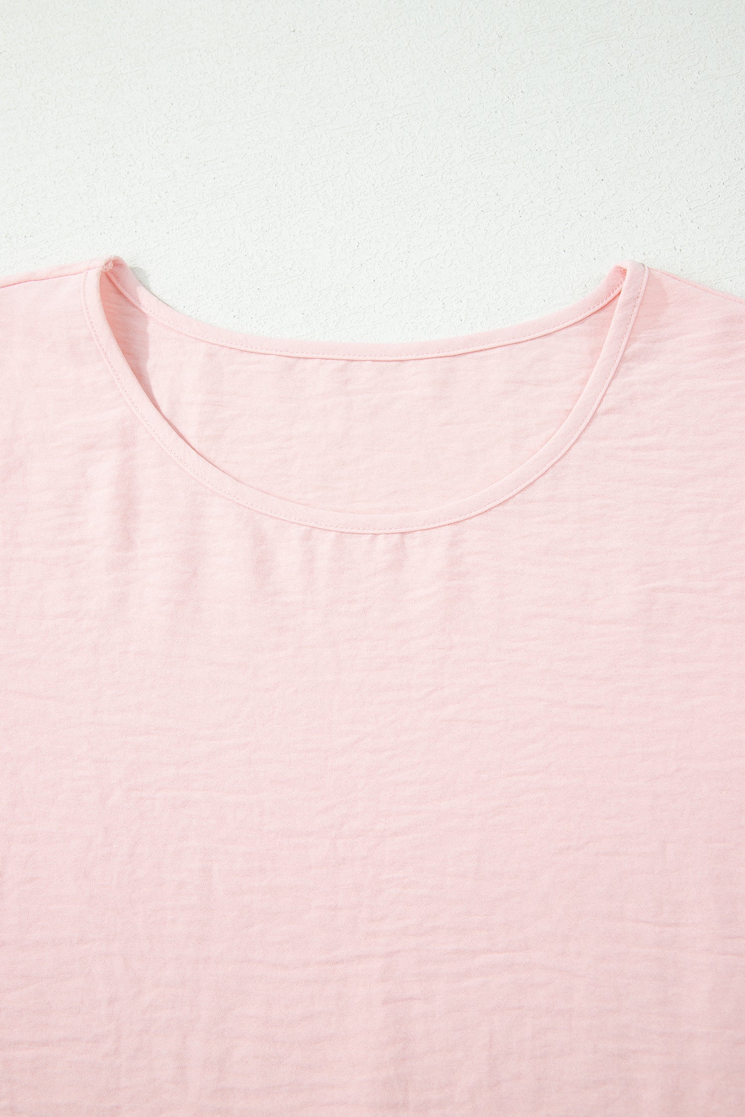 Light Pink Short Sleeve Blouse