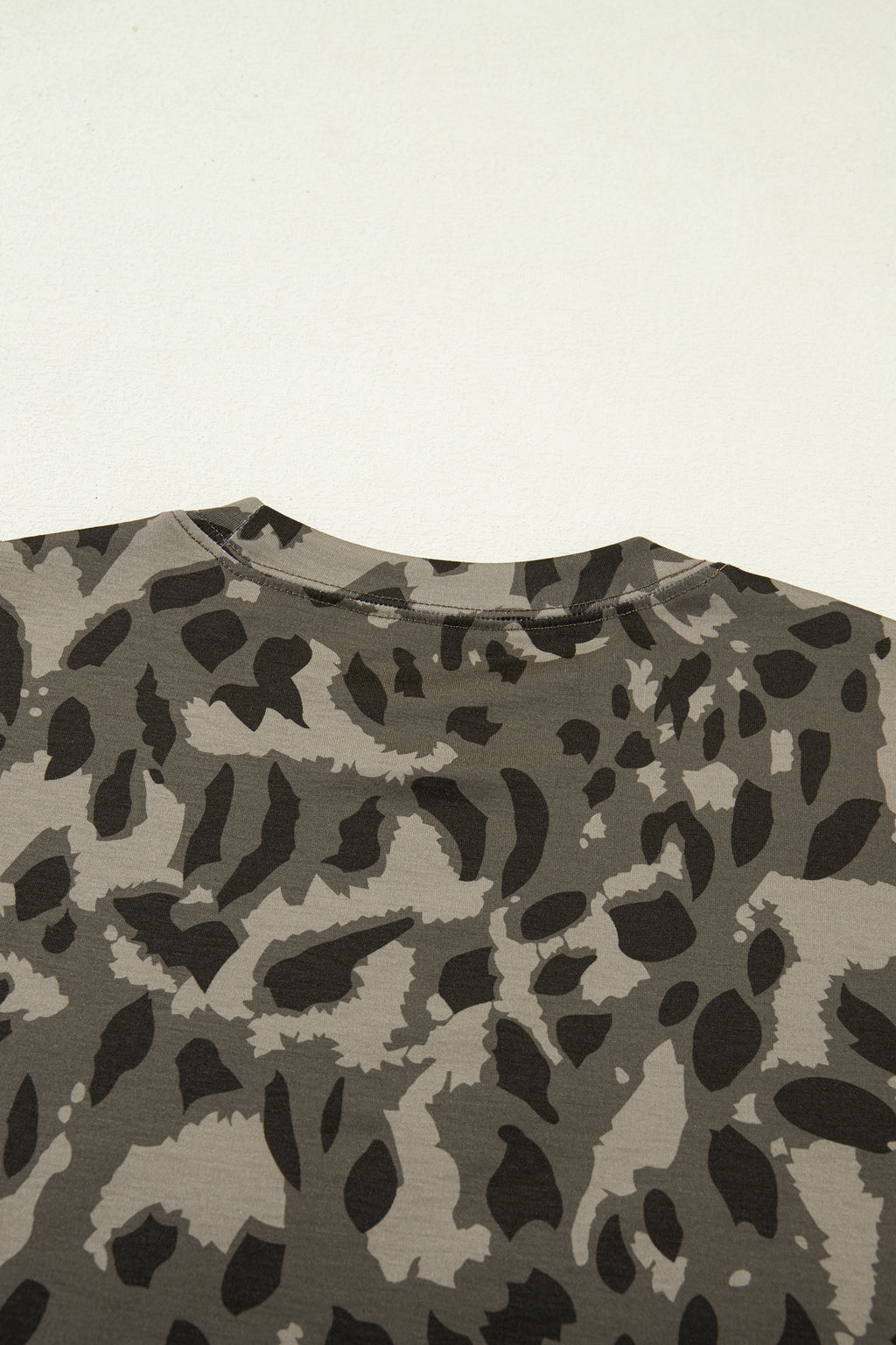 Brown Retro Leopard Slim Tee
