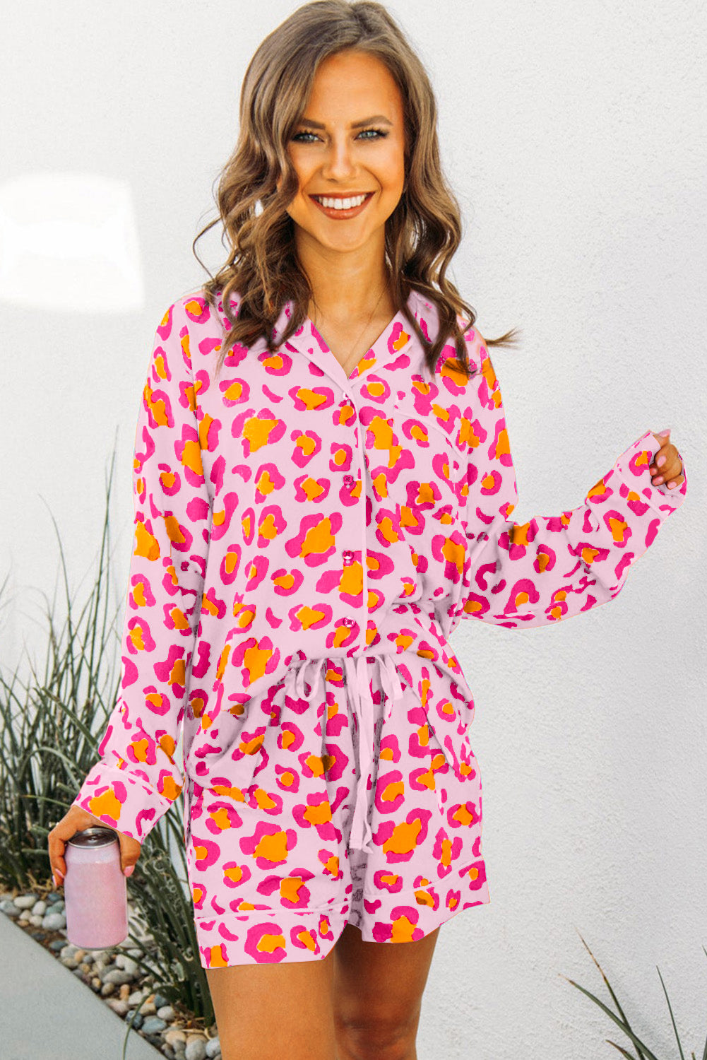 Blushing Leopard PJ Set