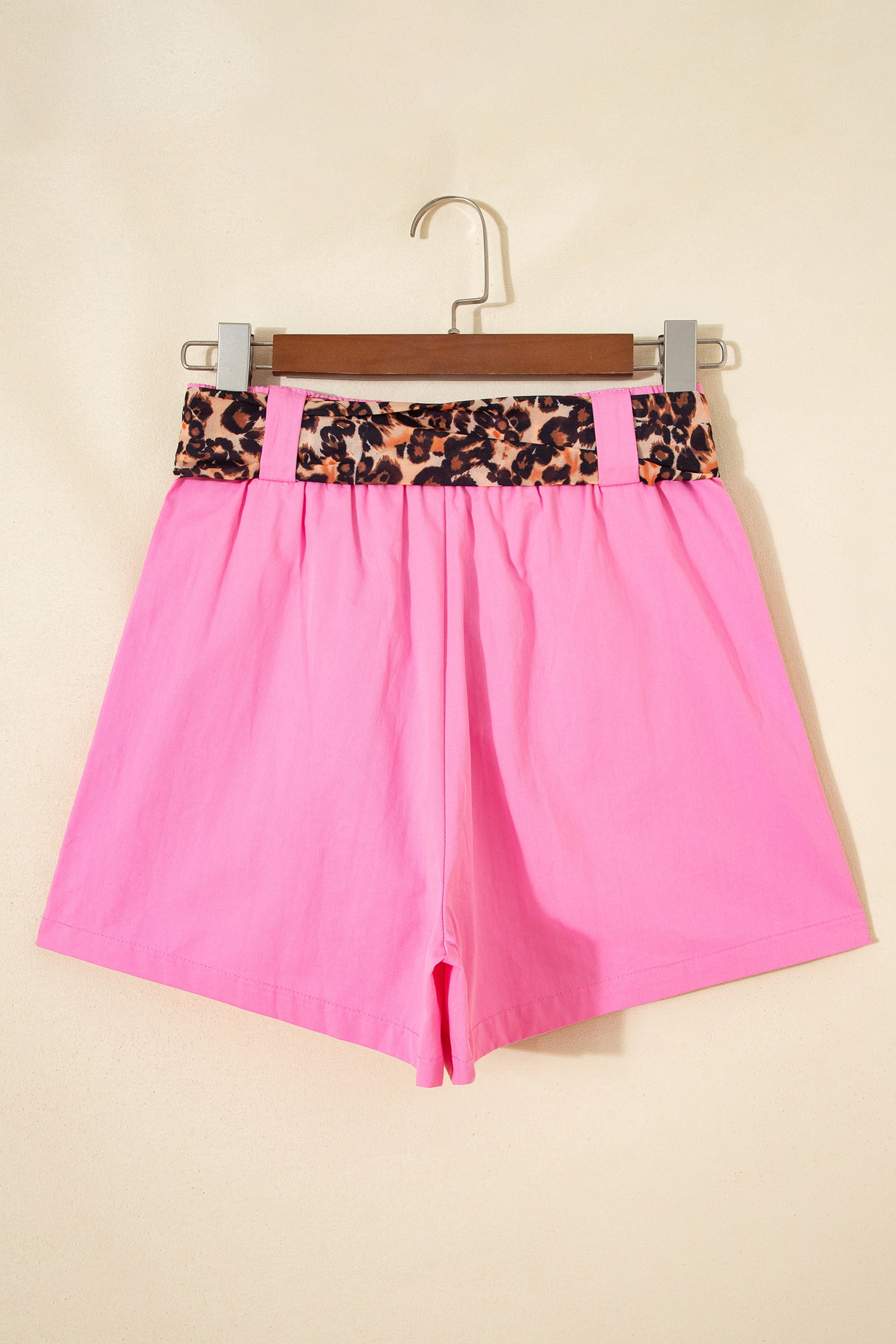 Bright Pink Leopard Shorts
