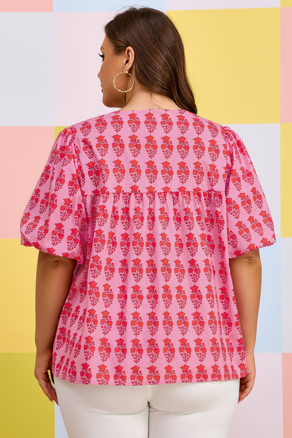 Blush Bloom Floral Blouse