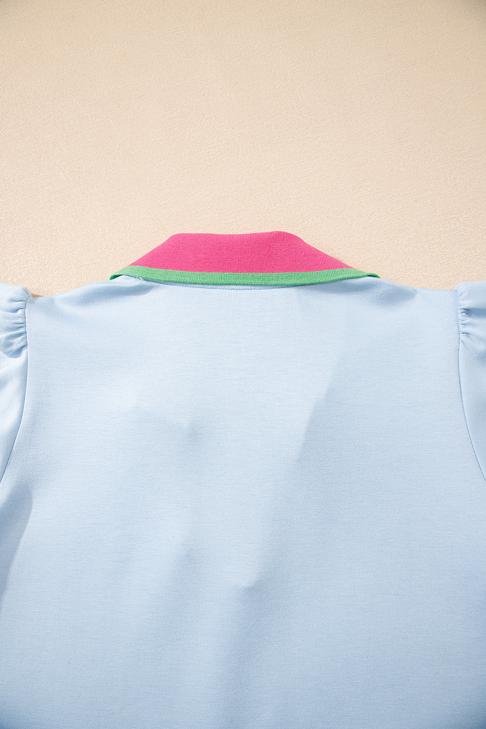 Beau Blue Ruffled Sleeve Blouse