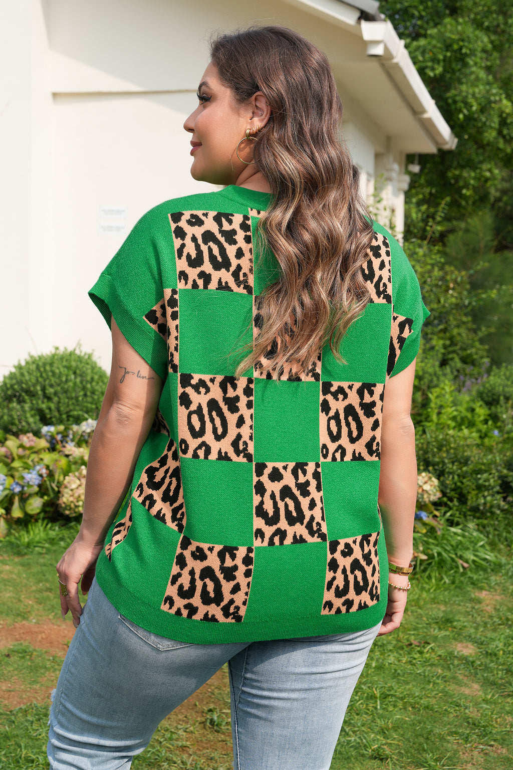 Wild Chic Checker Sweater