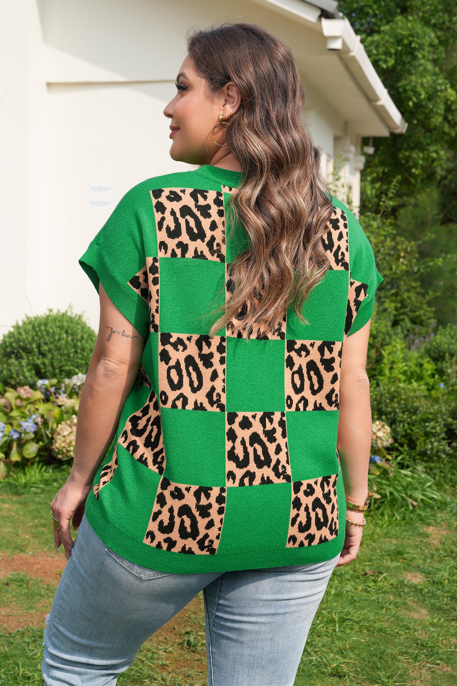 Wild Chic Checker Sweater