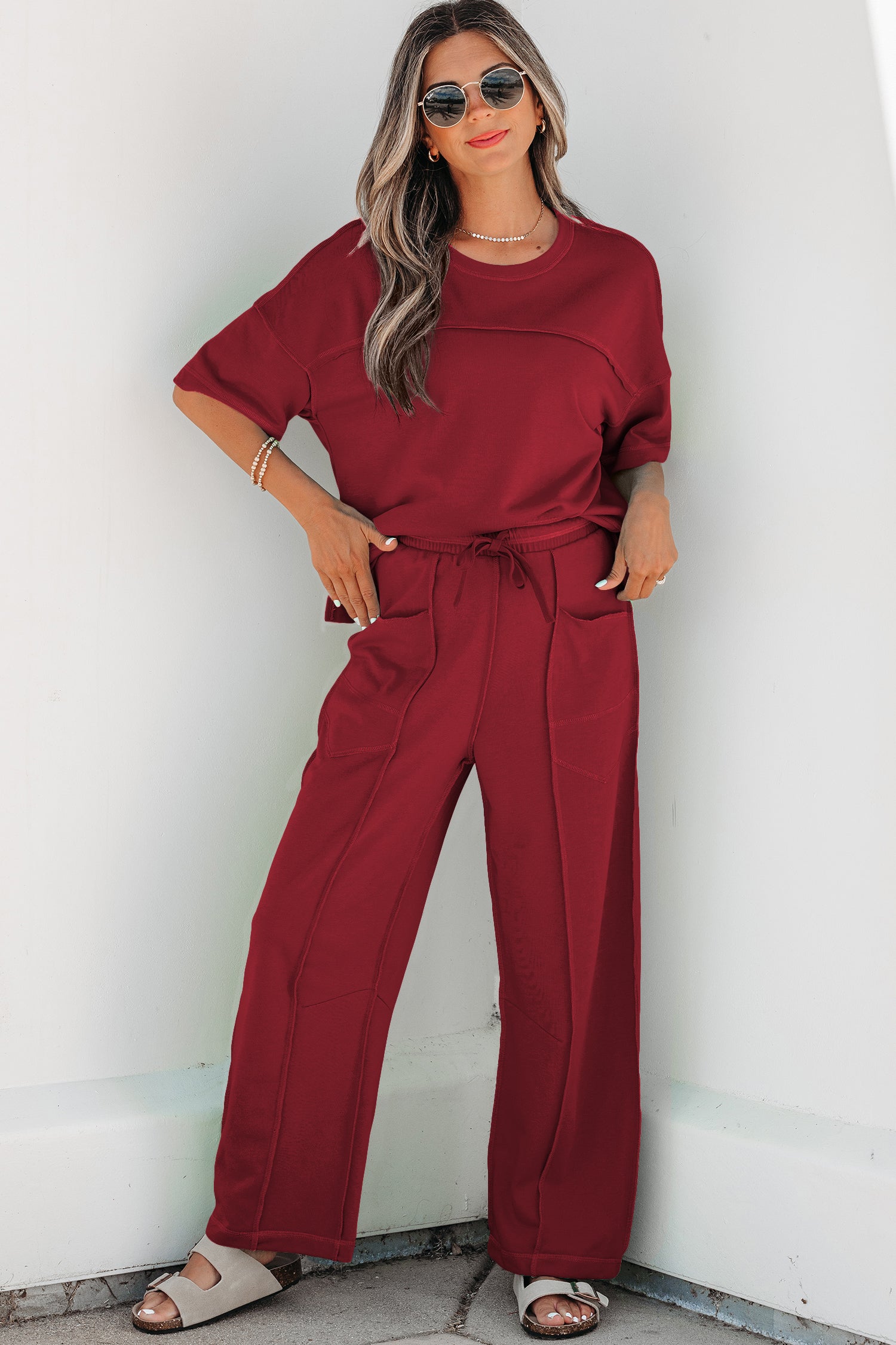 Boxy Tee and Barrel Pants Set