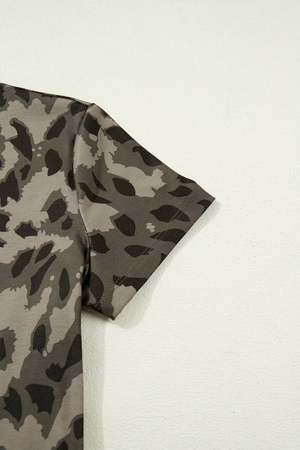 Brown Retro Leopard Slim Tee