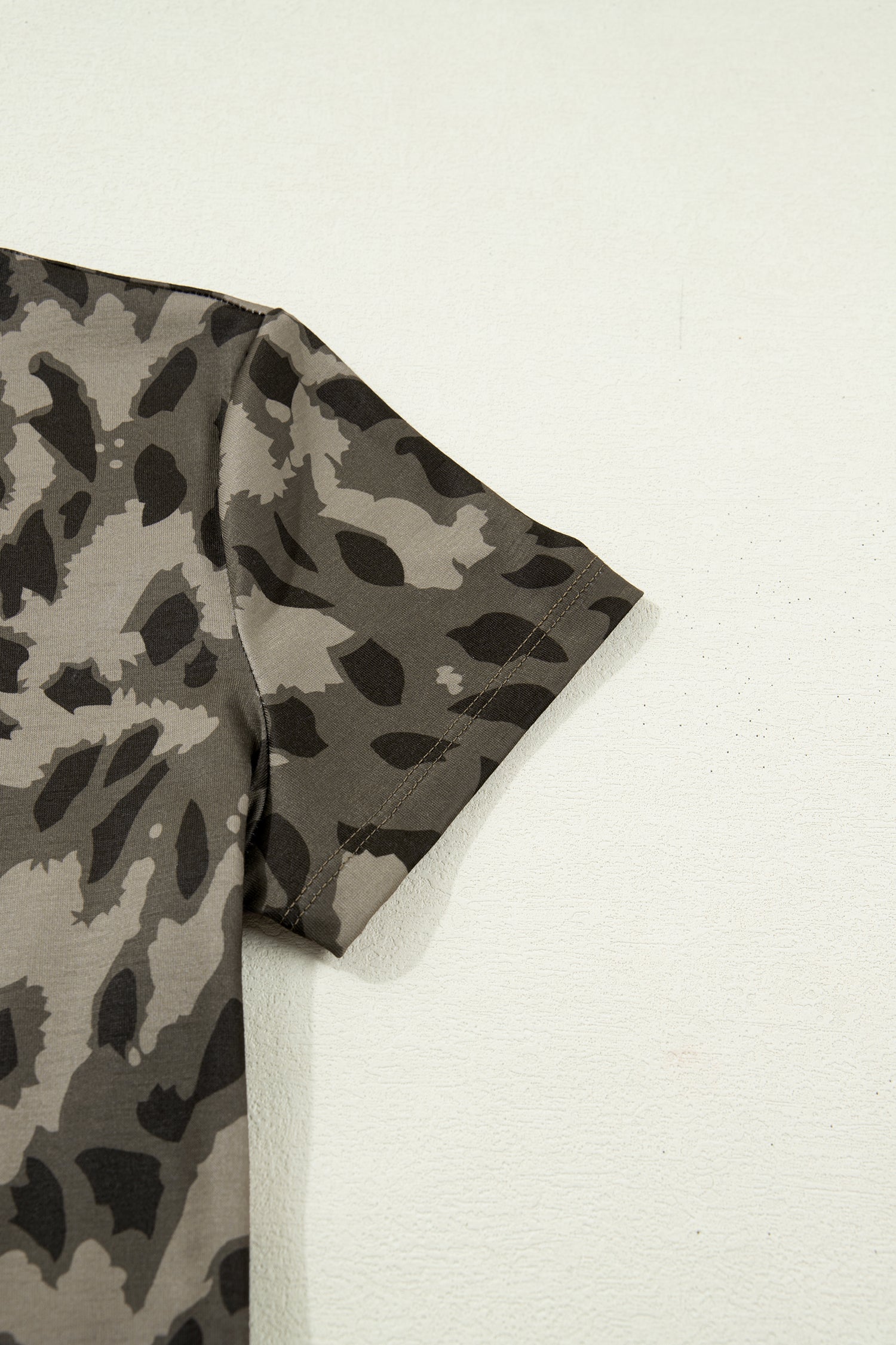 Brown Retro Leopard Slim Tee
