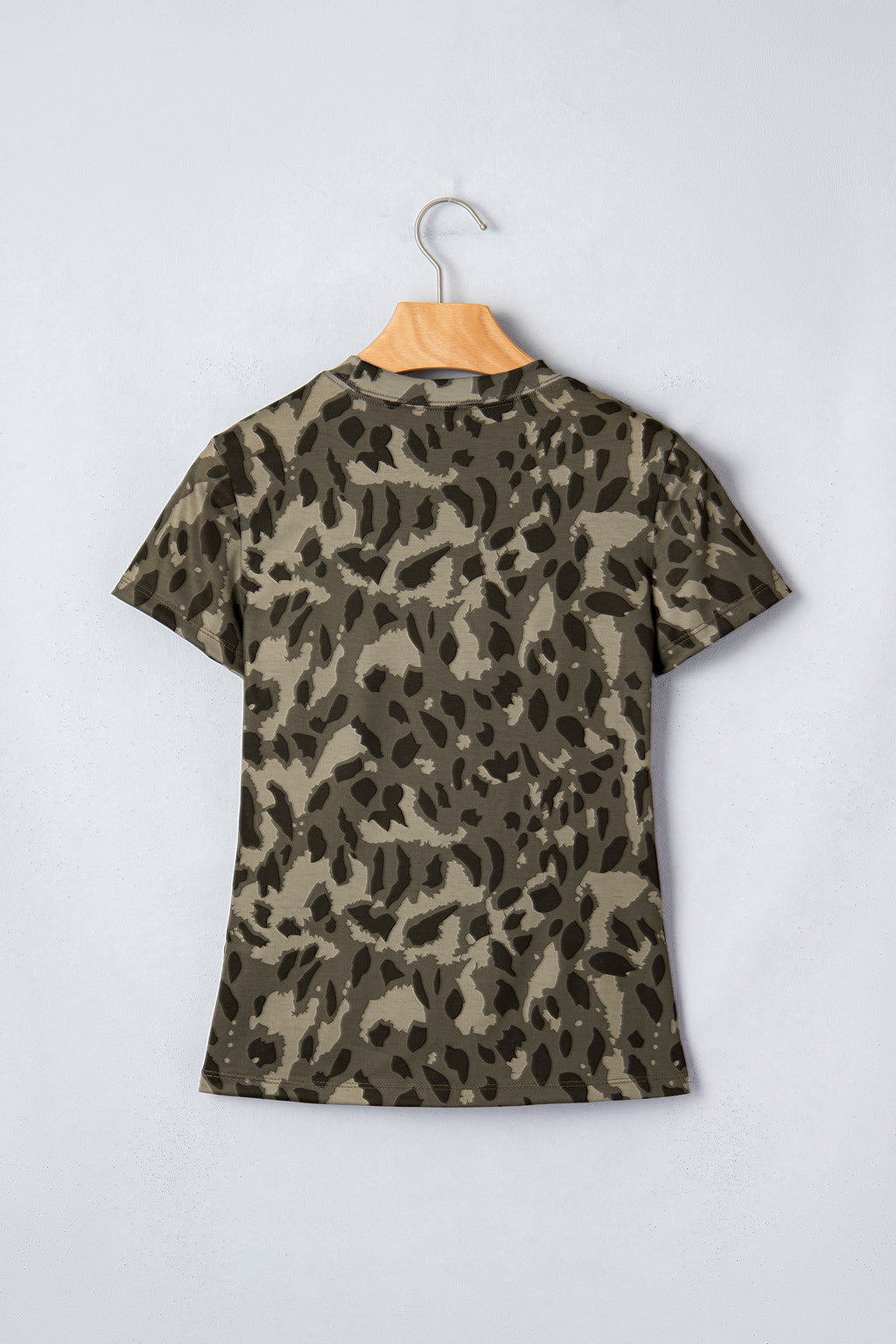 Brown Retro Leopard Slim Tee