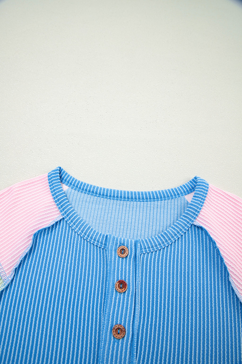 Sweet Magnolia Colorblock Top