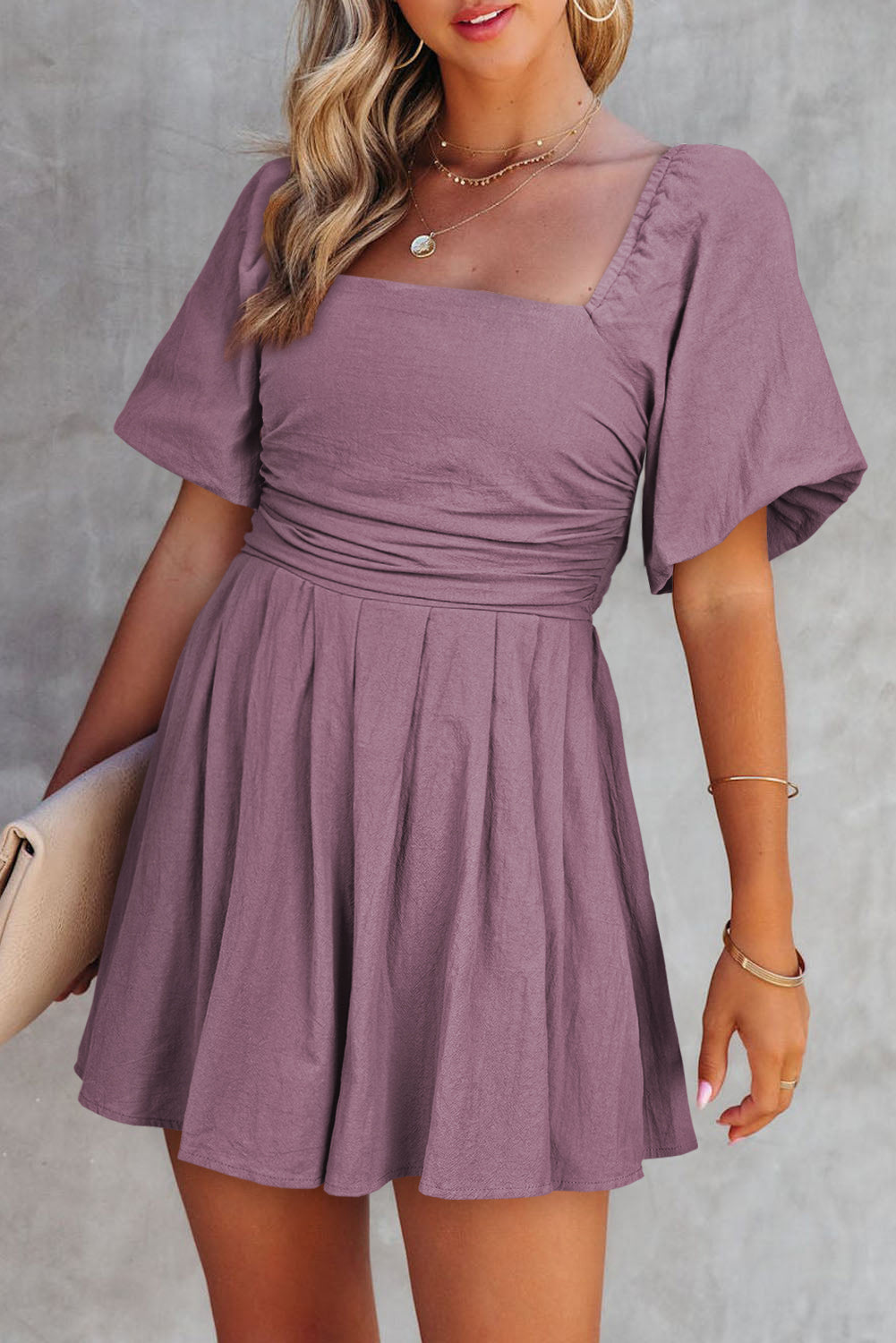 Elegant Violet Romper