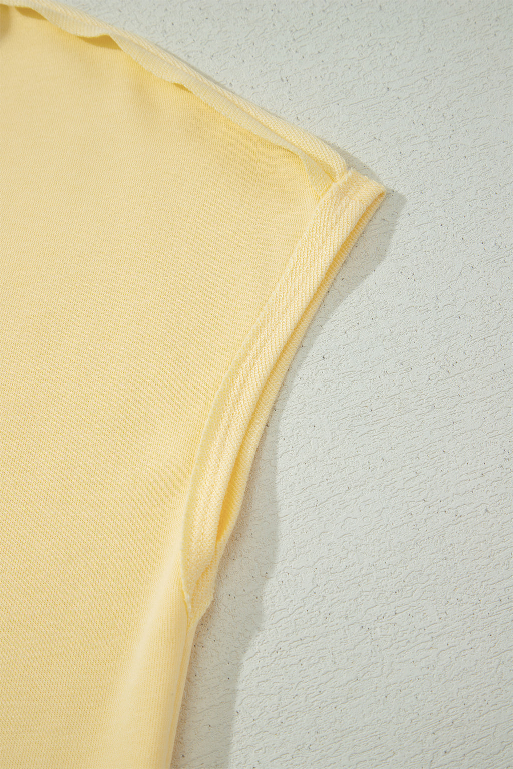 Yellow Cream Loose Polo Tee Elastic Waist 2pcs Short Set