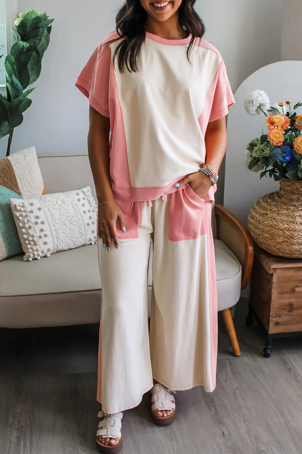 Blush Cream Lounge Set