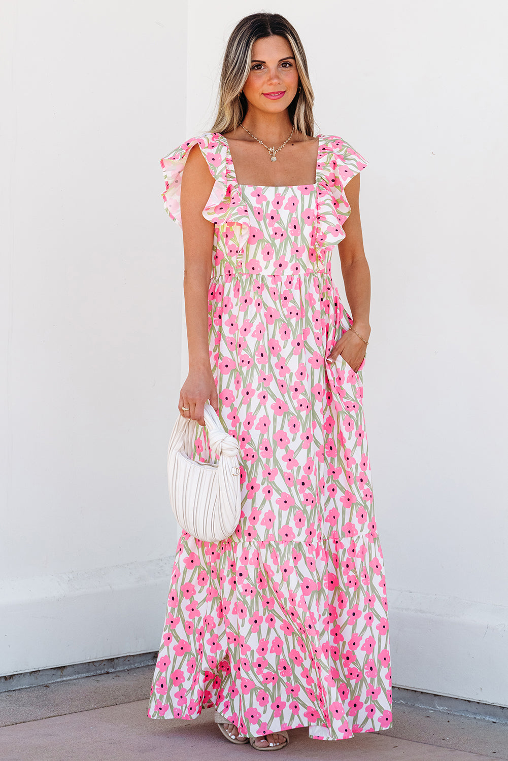 Petal Floral Maxi Dress