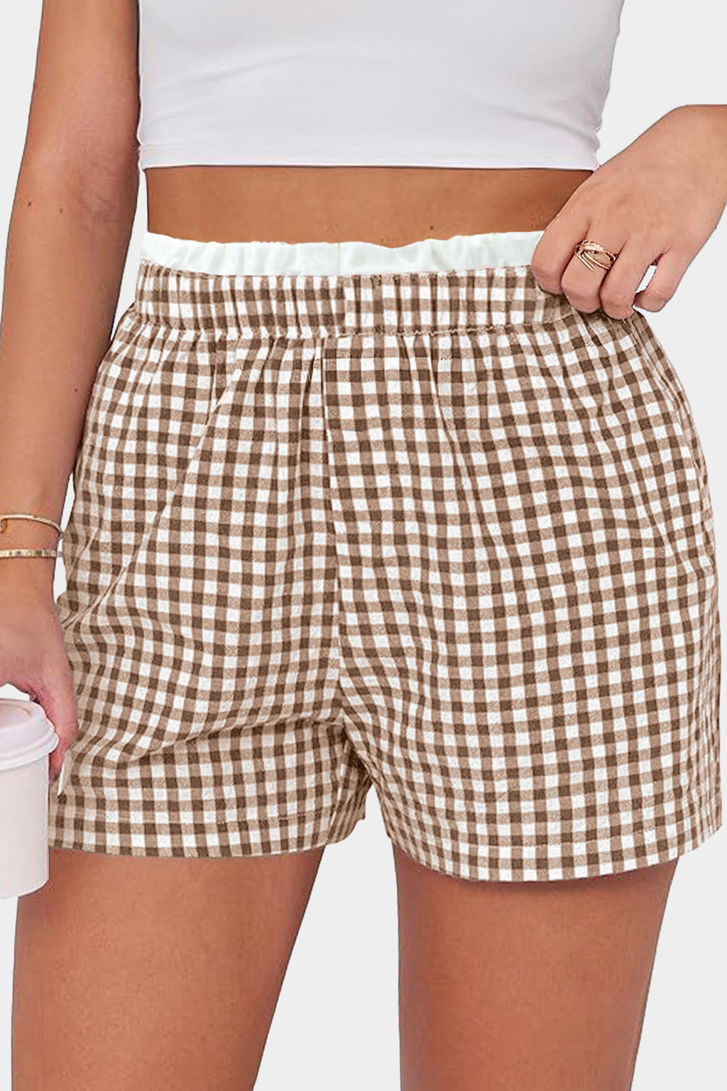 Cozy Check Lounge Shorts