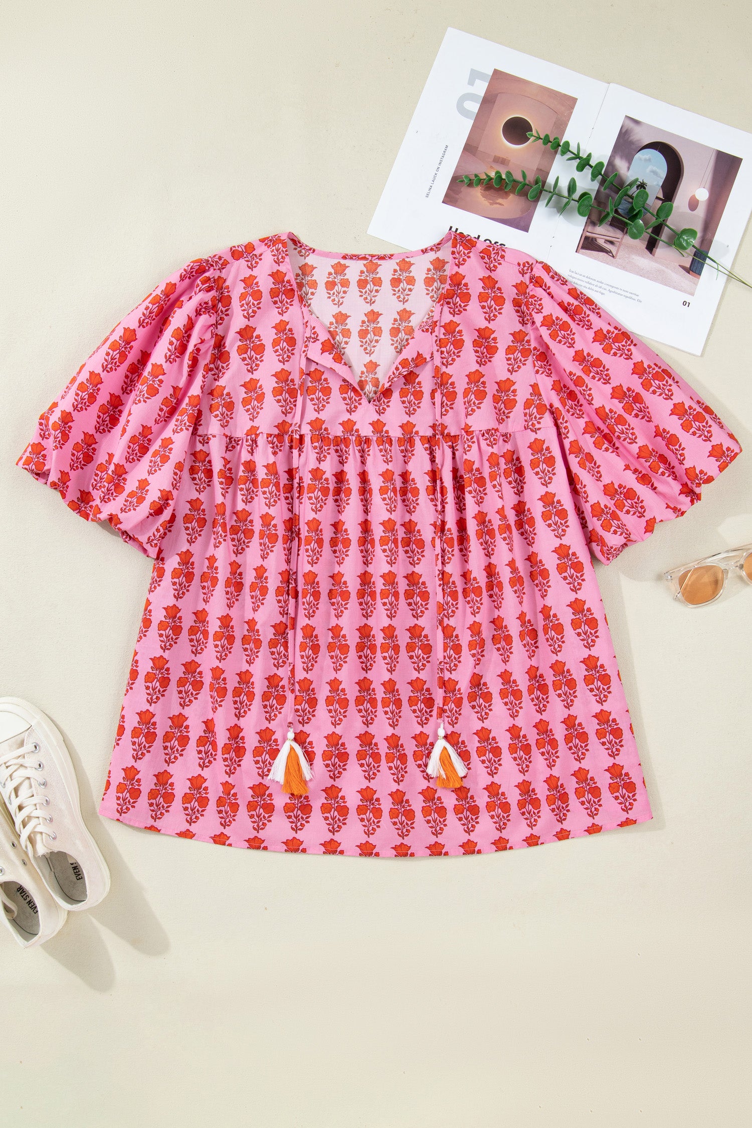 Blush Bloom Floral Blouse