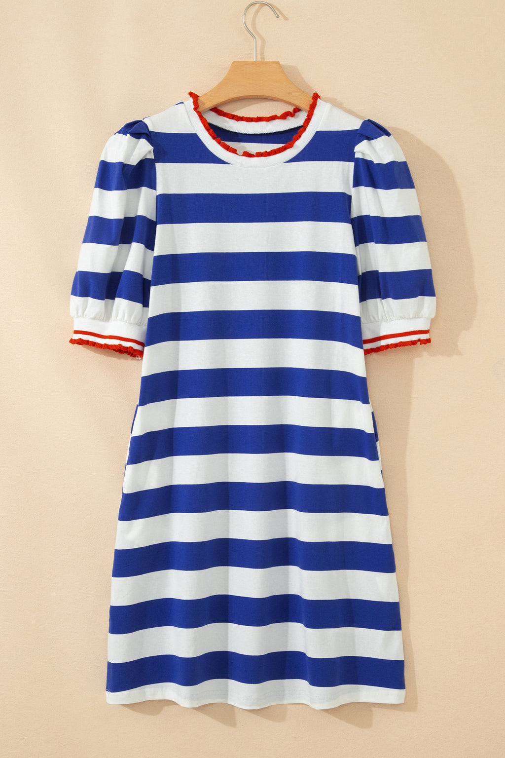 Blue Stripe Mini Dress