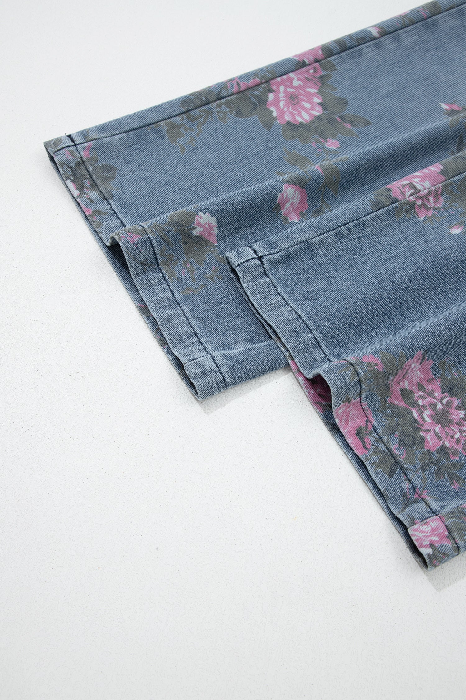 Floral Print Casual Jeans