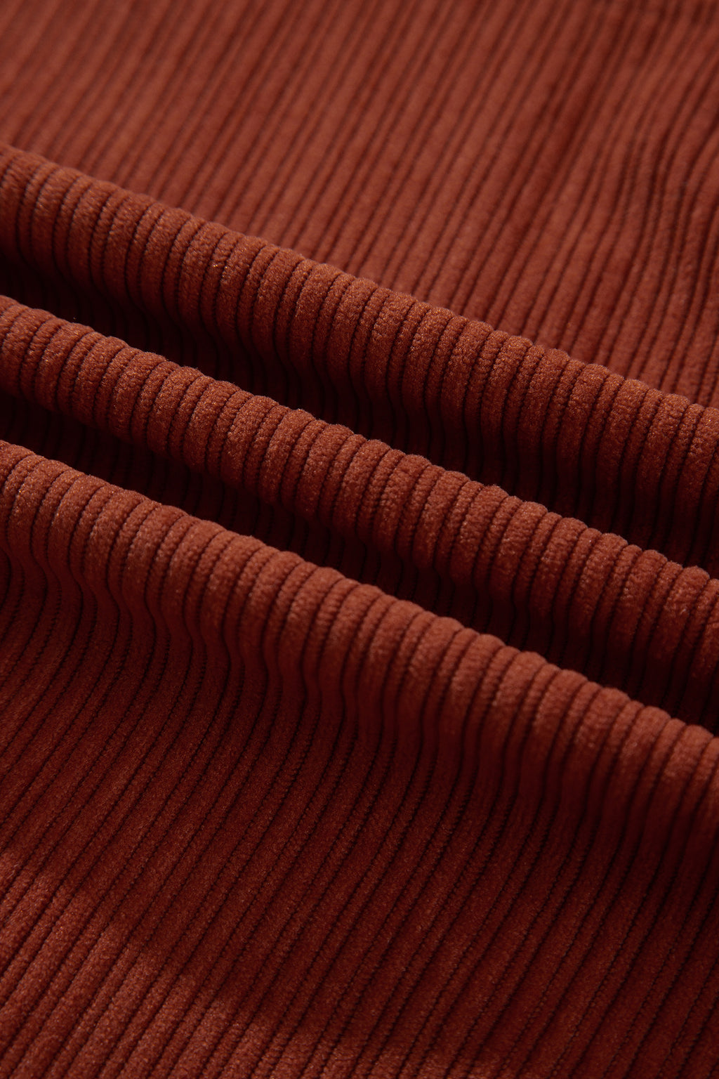 Clay Ribbed Corduroy Zip-Up Sleeveless Pocket Sheath Dress
