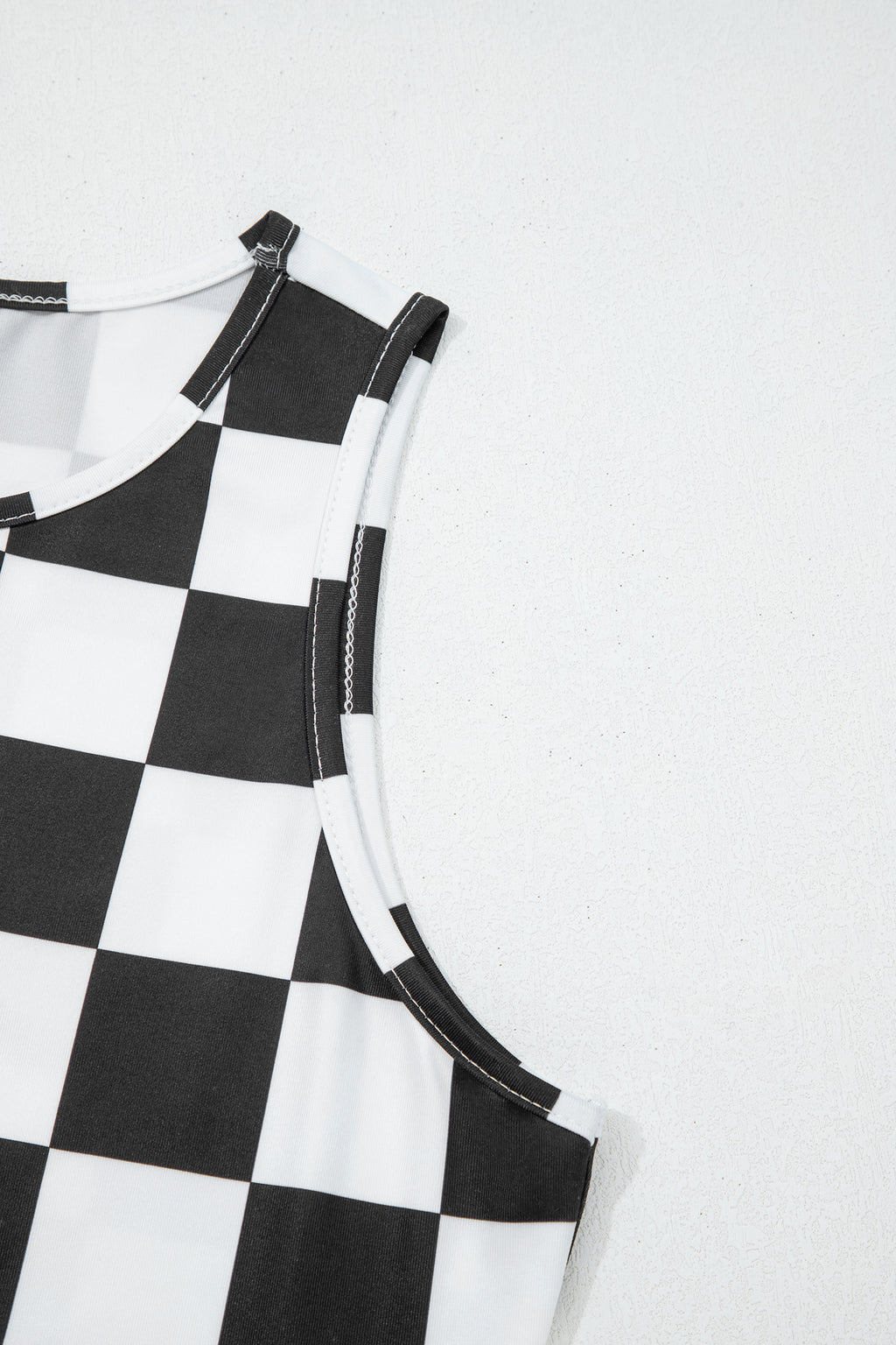 Checkerboard Slim Tank Top