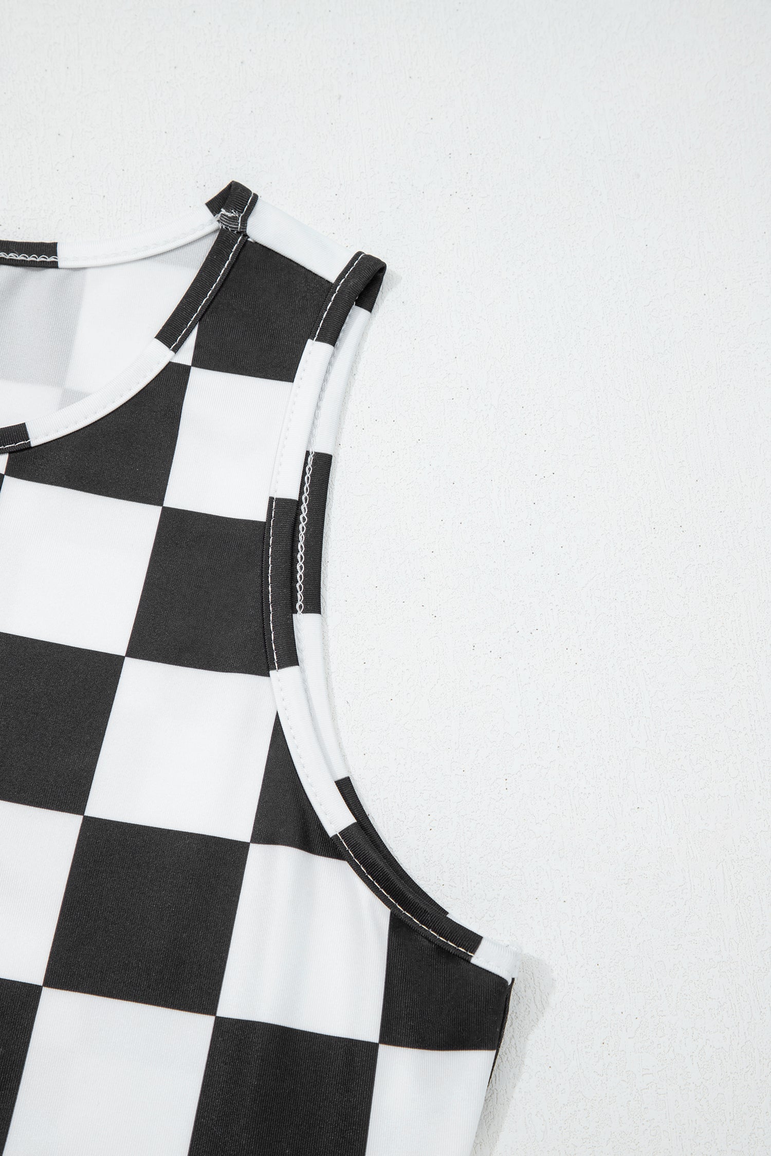 Checkerboard Slim Tank Top