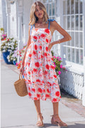 Red Floral Dress