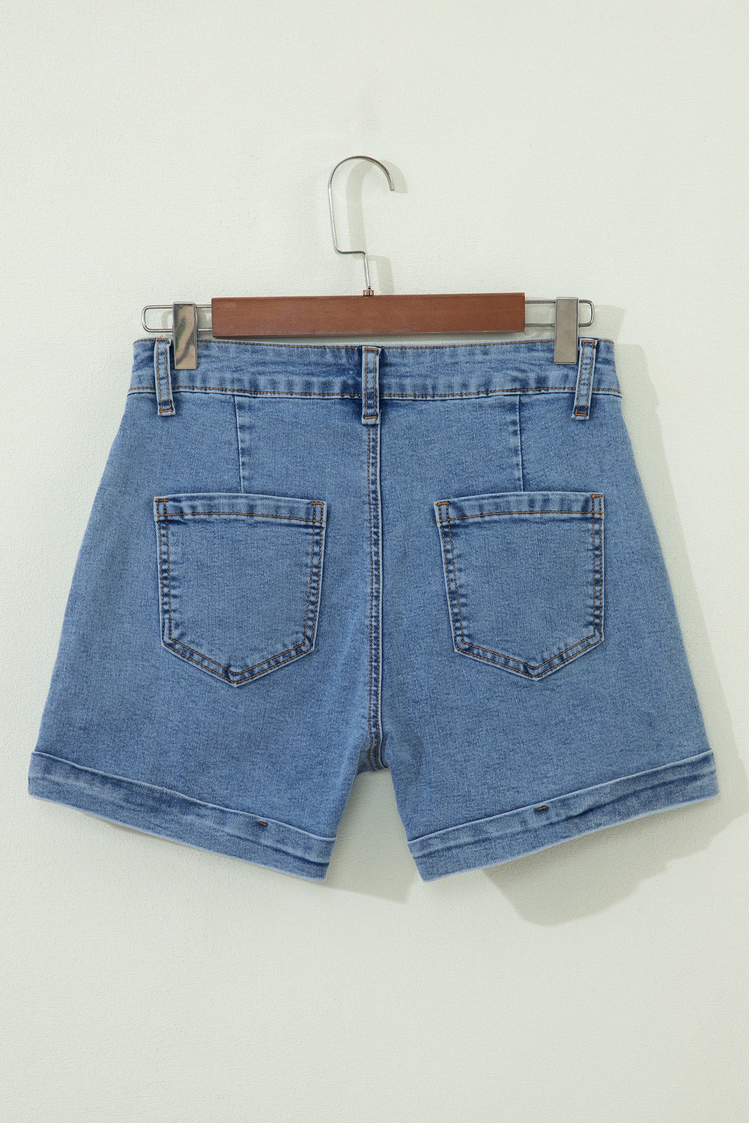 Ivy Seam Denim Shorts