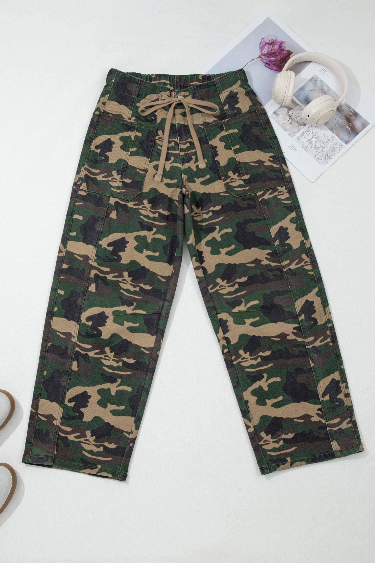 Green Camouflage Jeans