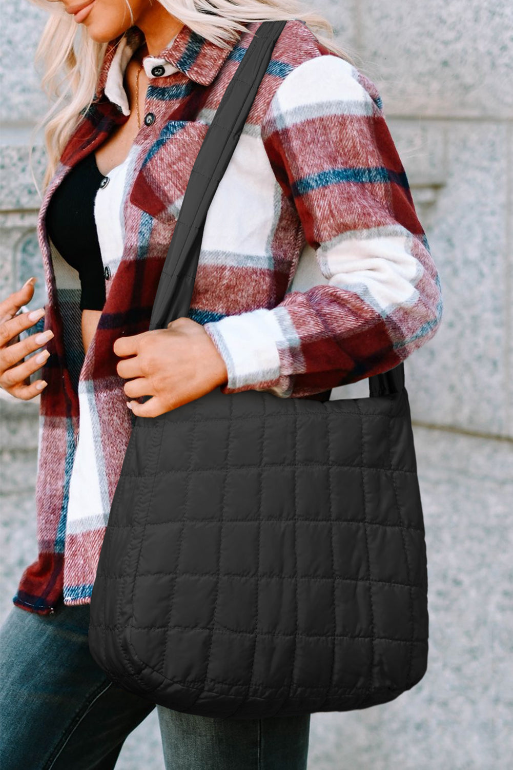 Black Quilted Bag
