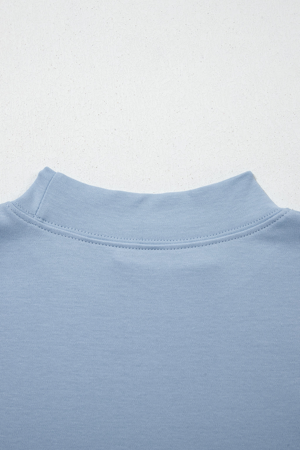 Sachet Pink Solid Color High Neck Oversize Tee