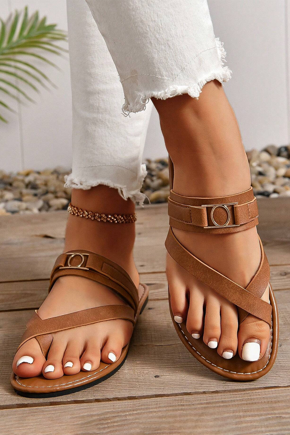 Everyday Luxe Cross Sandals