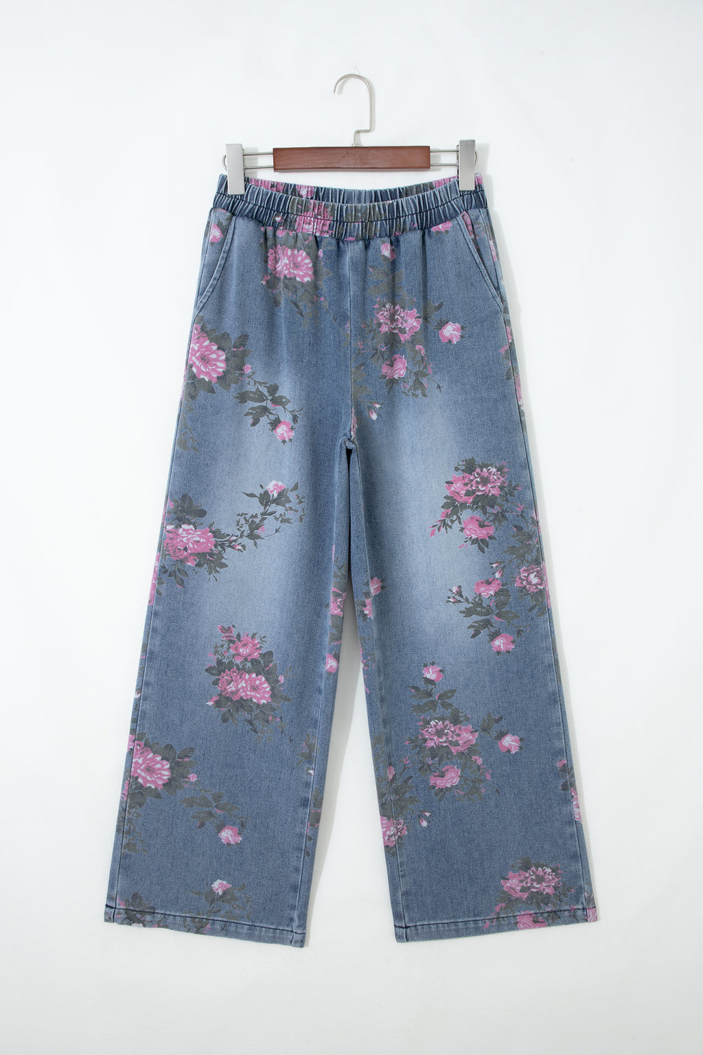 Floral Print Casual Jeans