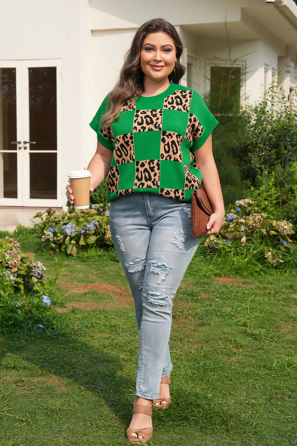 Wild Chic Checker Sweater