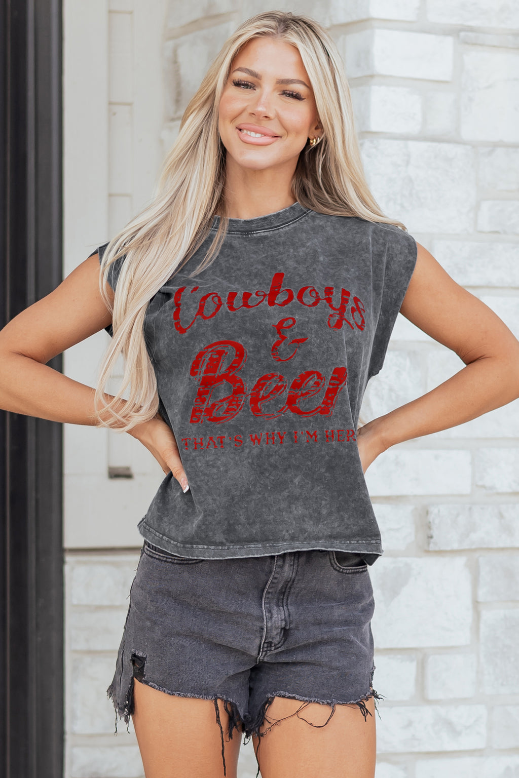 Cowboy & Beer Tank Top