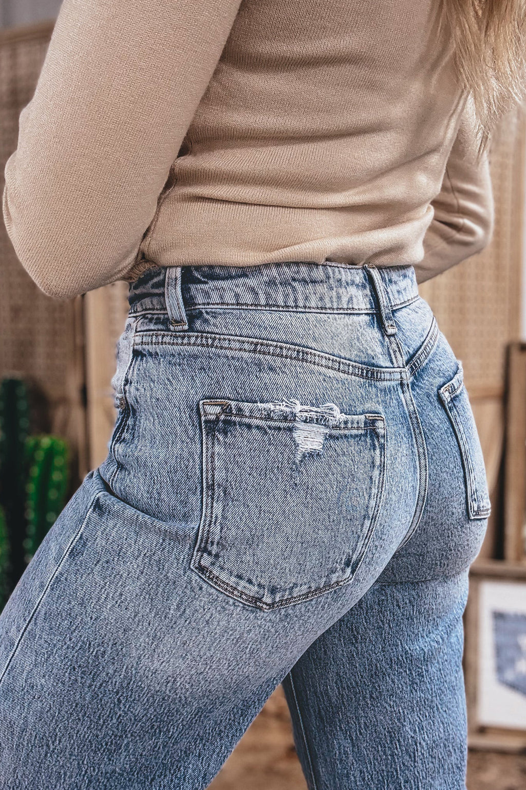 Ashleigh Blue Cuffed Jeans