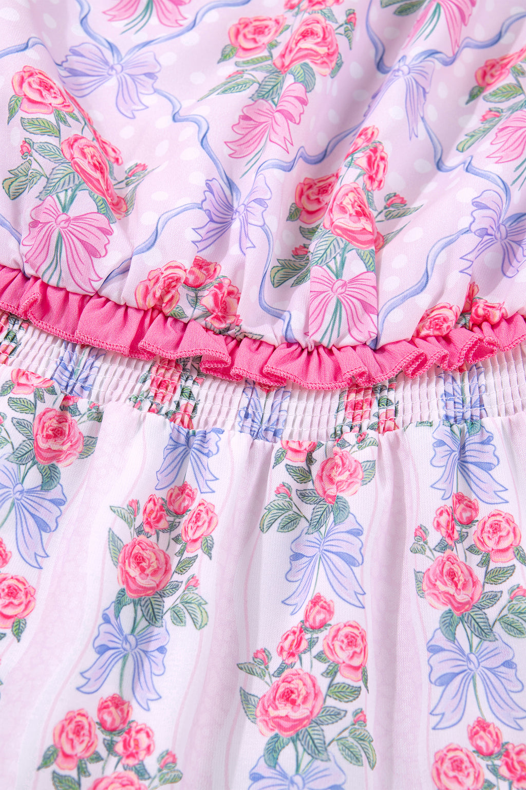 Violet Bloom Ruffle Dress