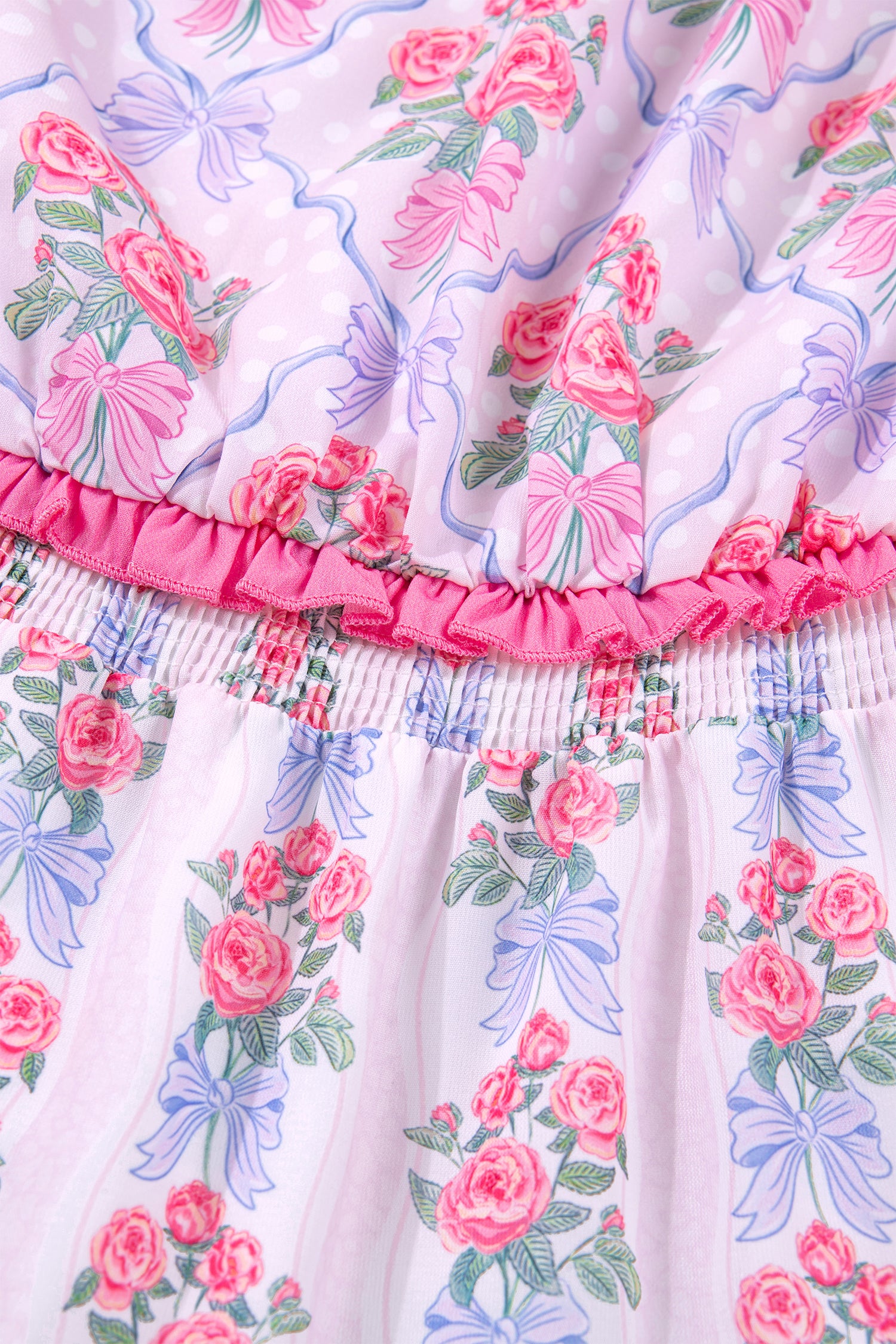 Violet Bloom Ruffle Dress