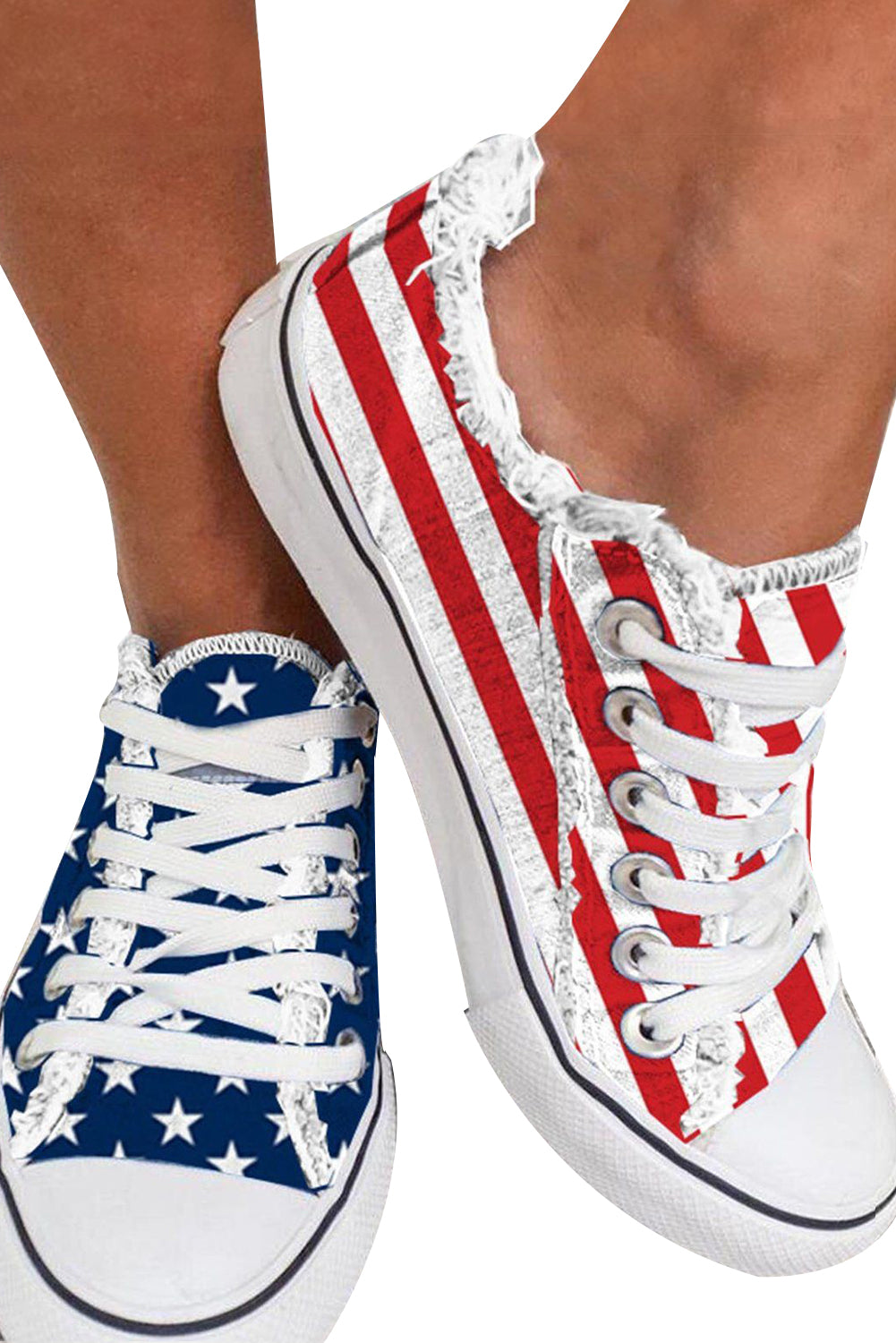 Red, White & Cute Sneakers