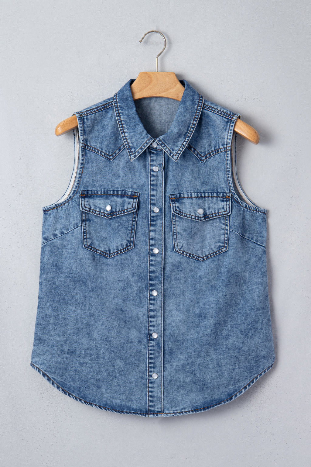 Dusk Blue Denim Vest