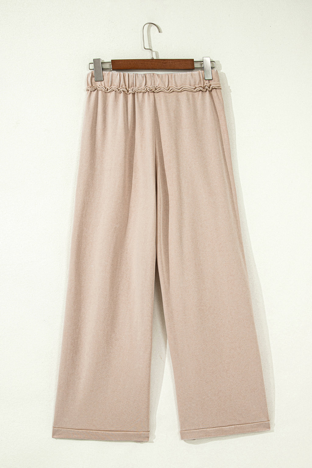 Smoke Gray Mineral Wash Drawstring Retro High Waist Wide Leg Western Pants