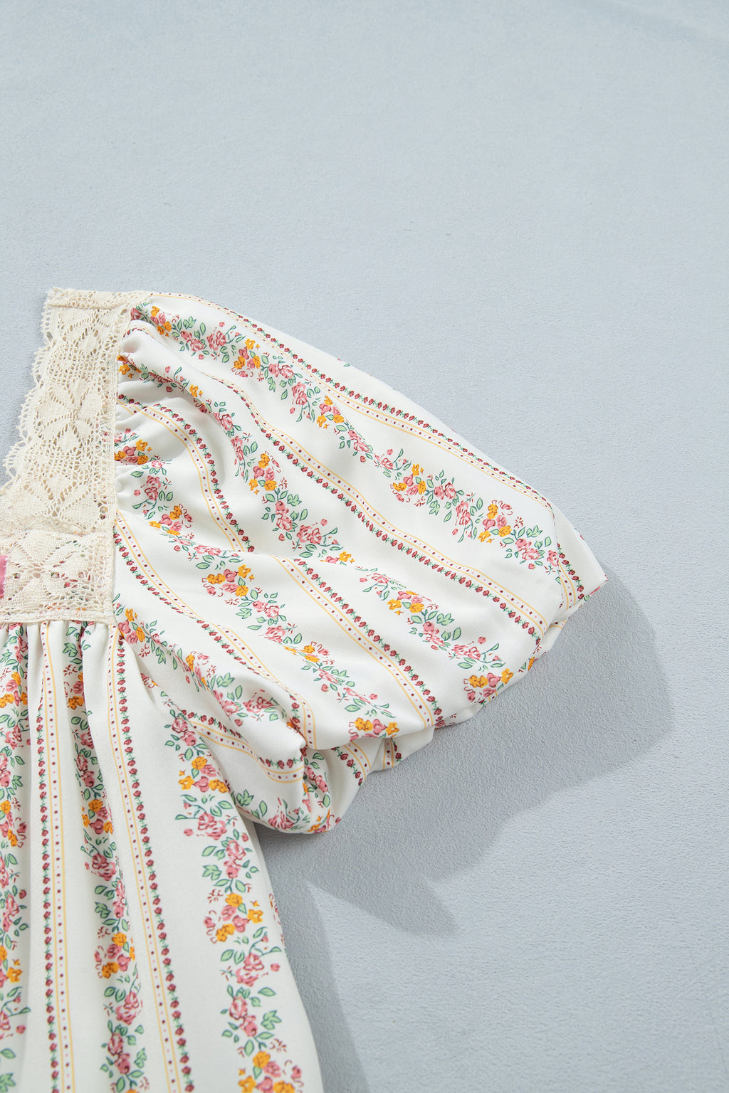 Floral Print Square Neck Mini Dress