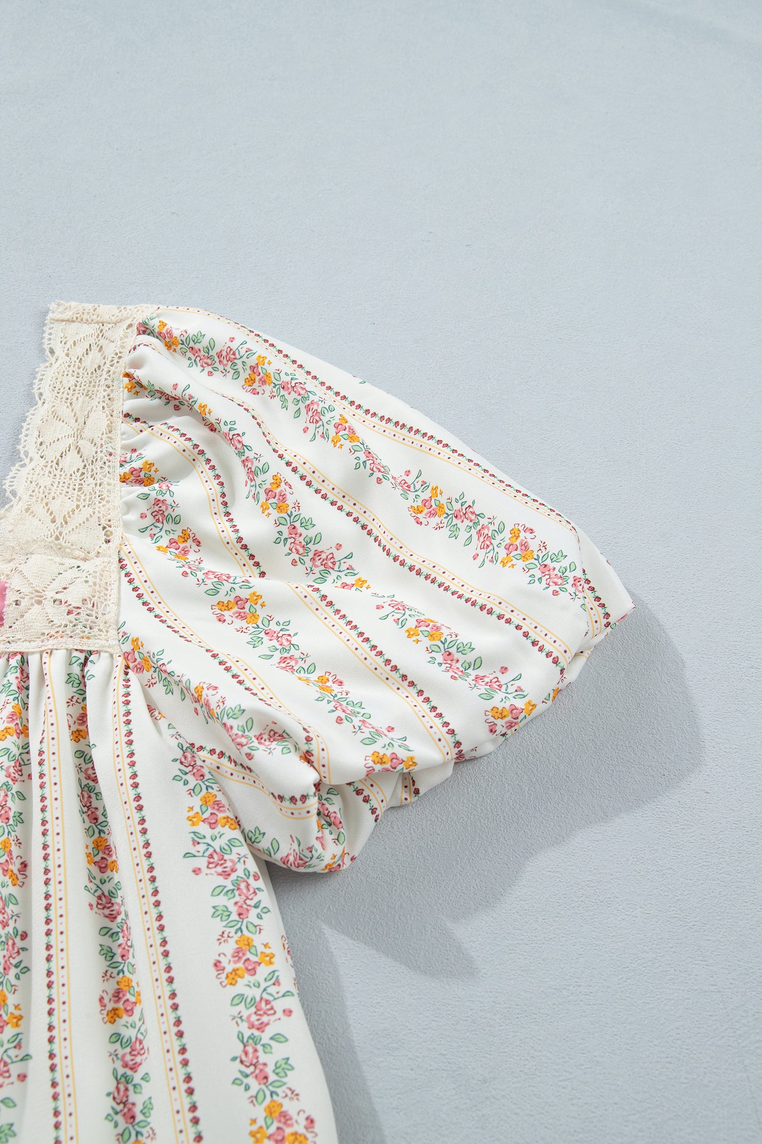 Floral Print Square Neck Mini Dress