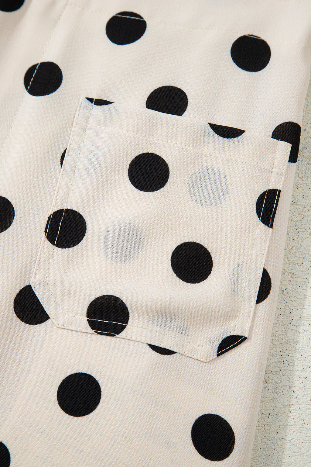 Polka Dot Straight Leg Pants