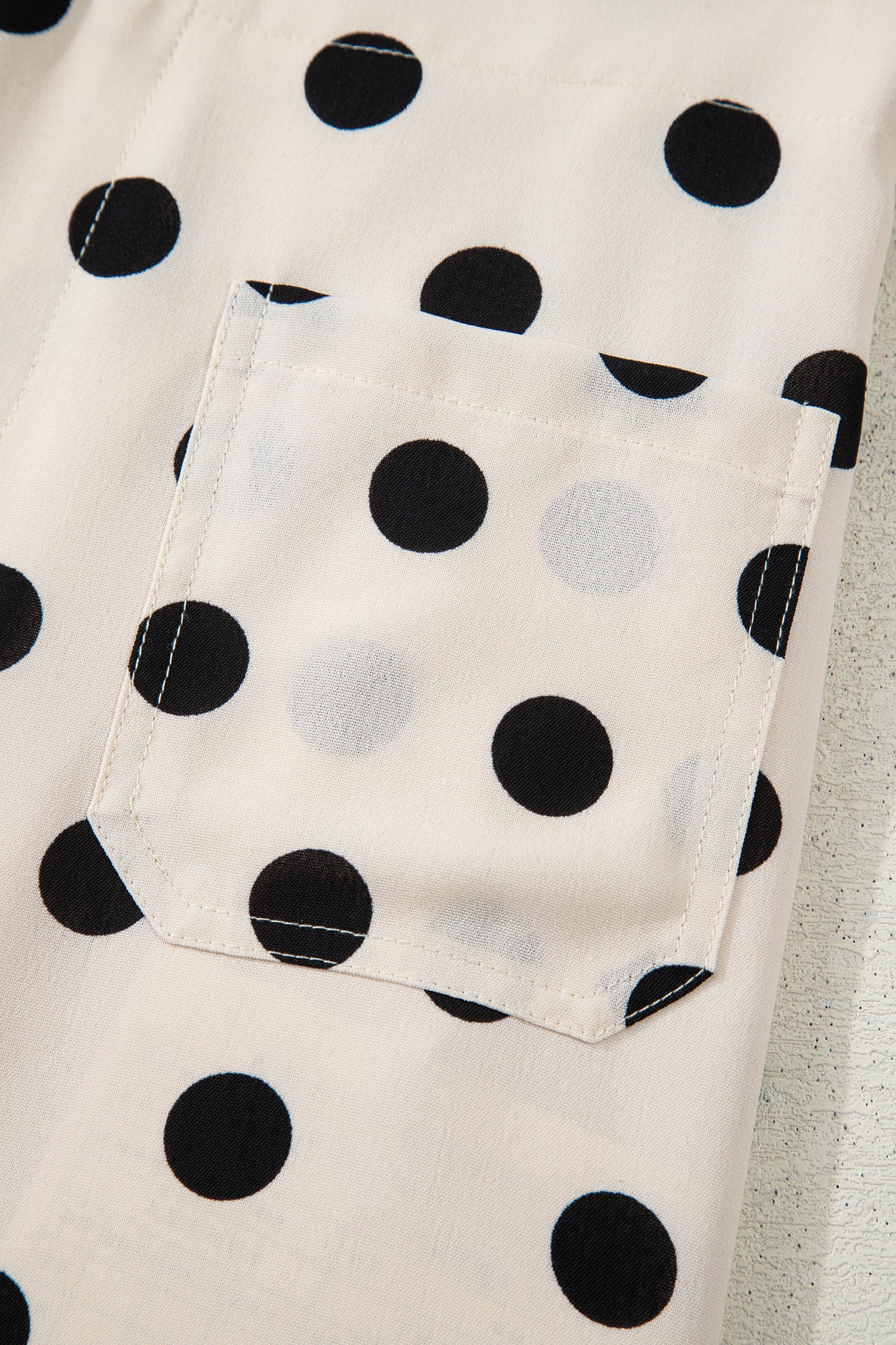 Polka Dot Straight Leg Pants