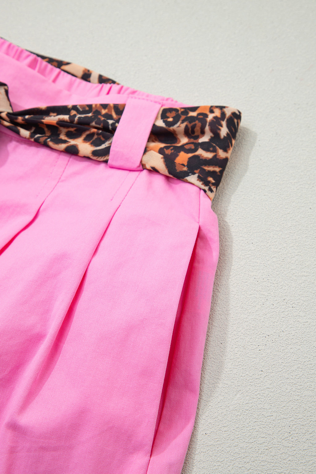 Bright Pink Leopard Shorts