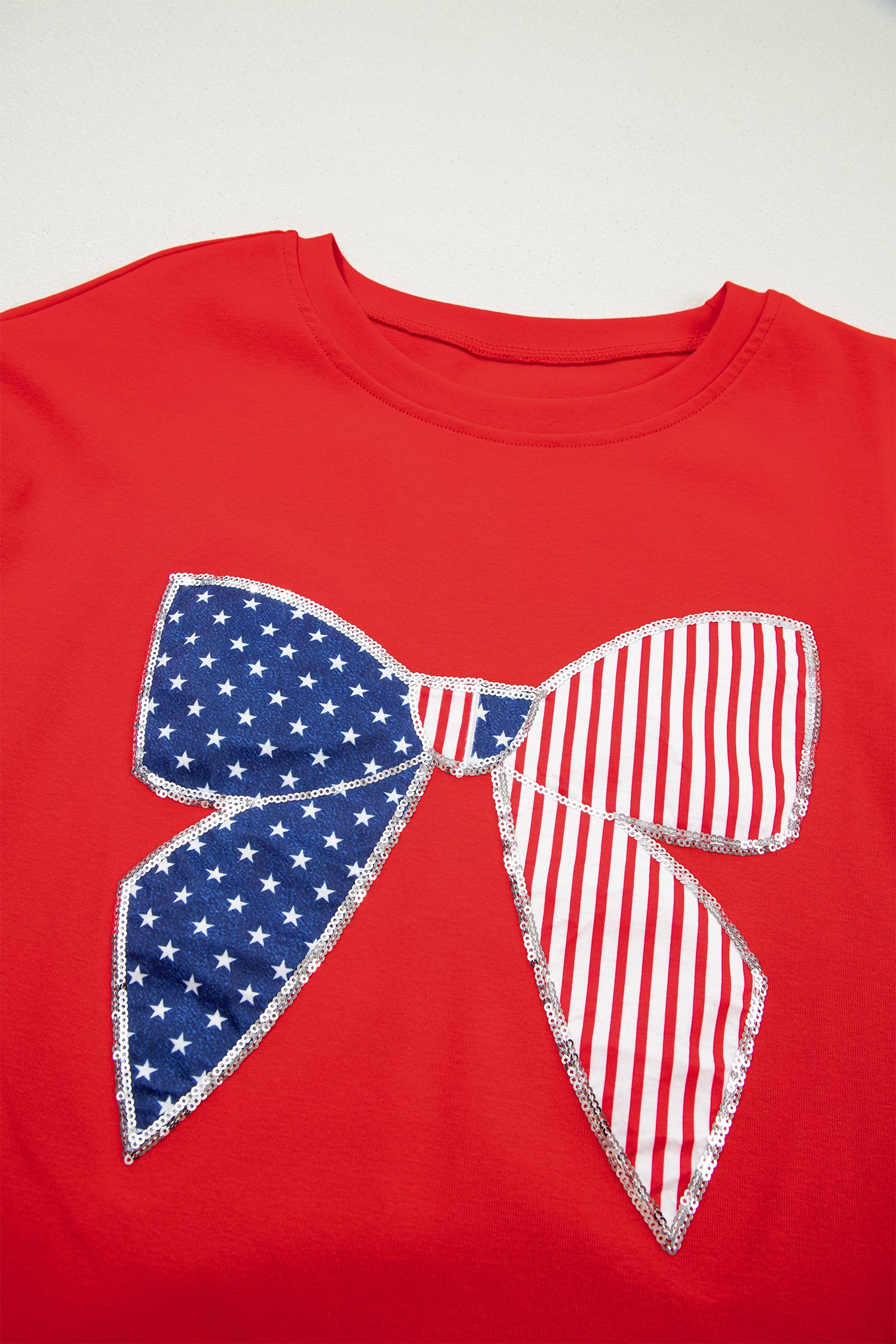 Fiery Stars and Stripes Shirt Mini Dress