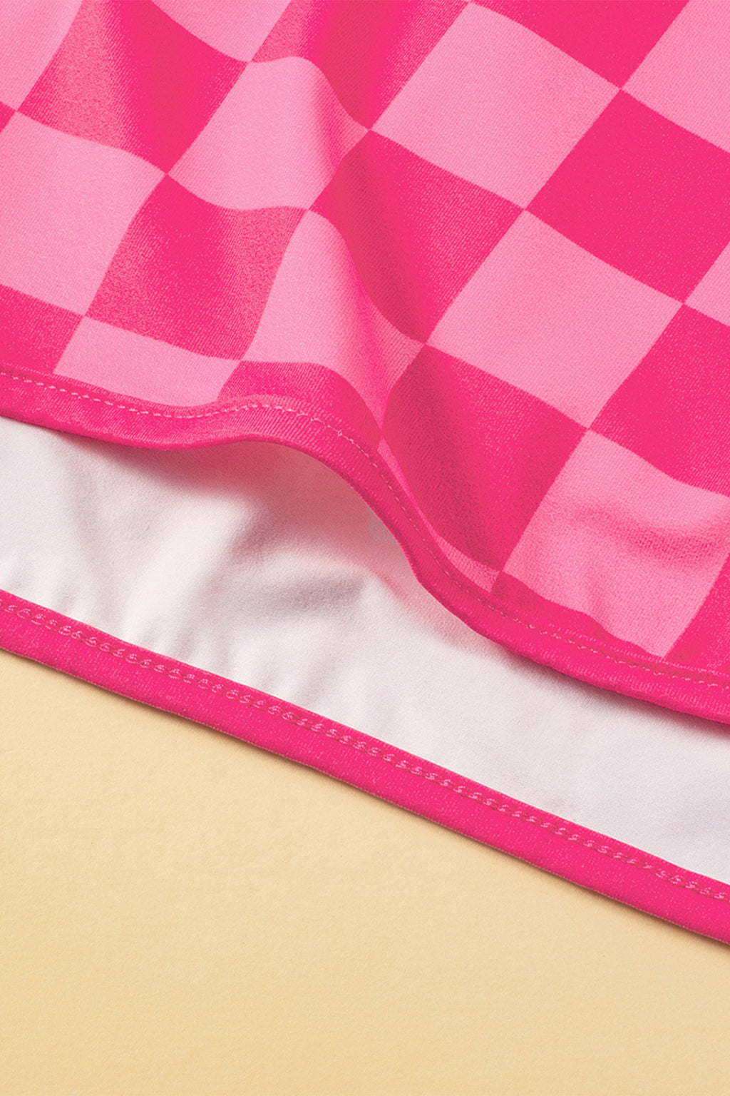 Rose Checkered Casual Shorts